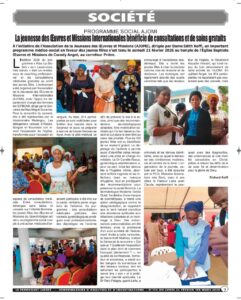 Article de presse sur Rise Up